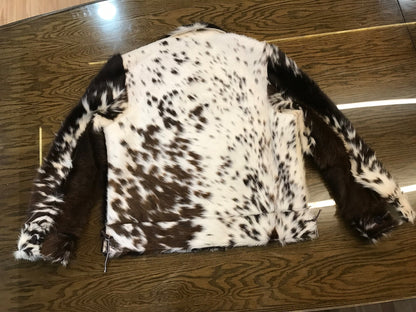 Men’s Hair-On Cowhide Western Leather Jacket
