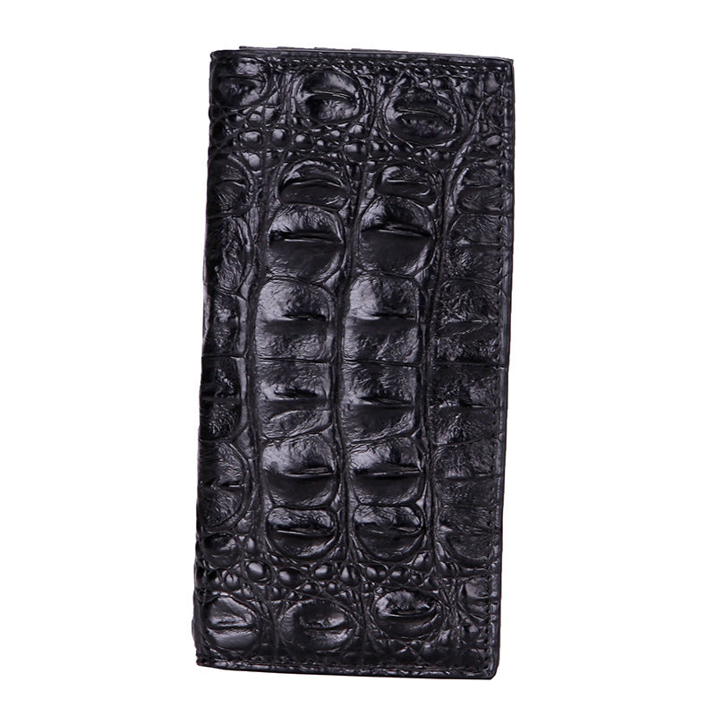 Men’s Genuine Crocodile Long Leather Wallet