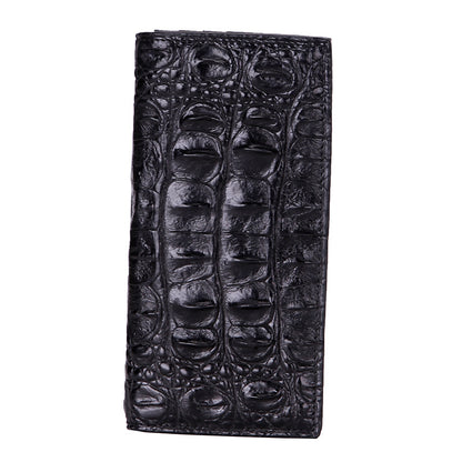 Men’s Genuine Crocodile Long Leather Wallet
