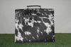 Cowhide Briefcase Bag Black White