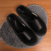Leather Slippers for Women with Open Toe