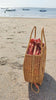 Round Rattan Summer Bag with Star Weave