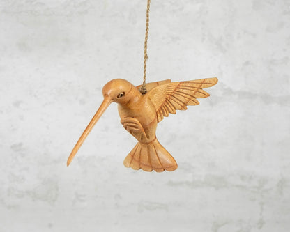 Wooden Hummingbird Decoration