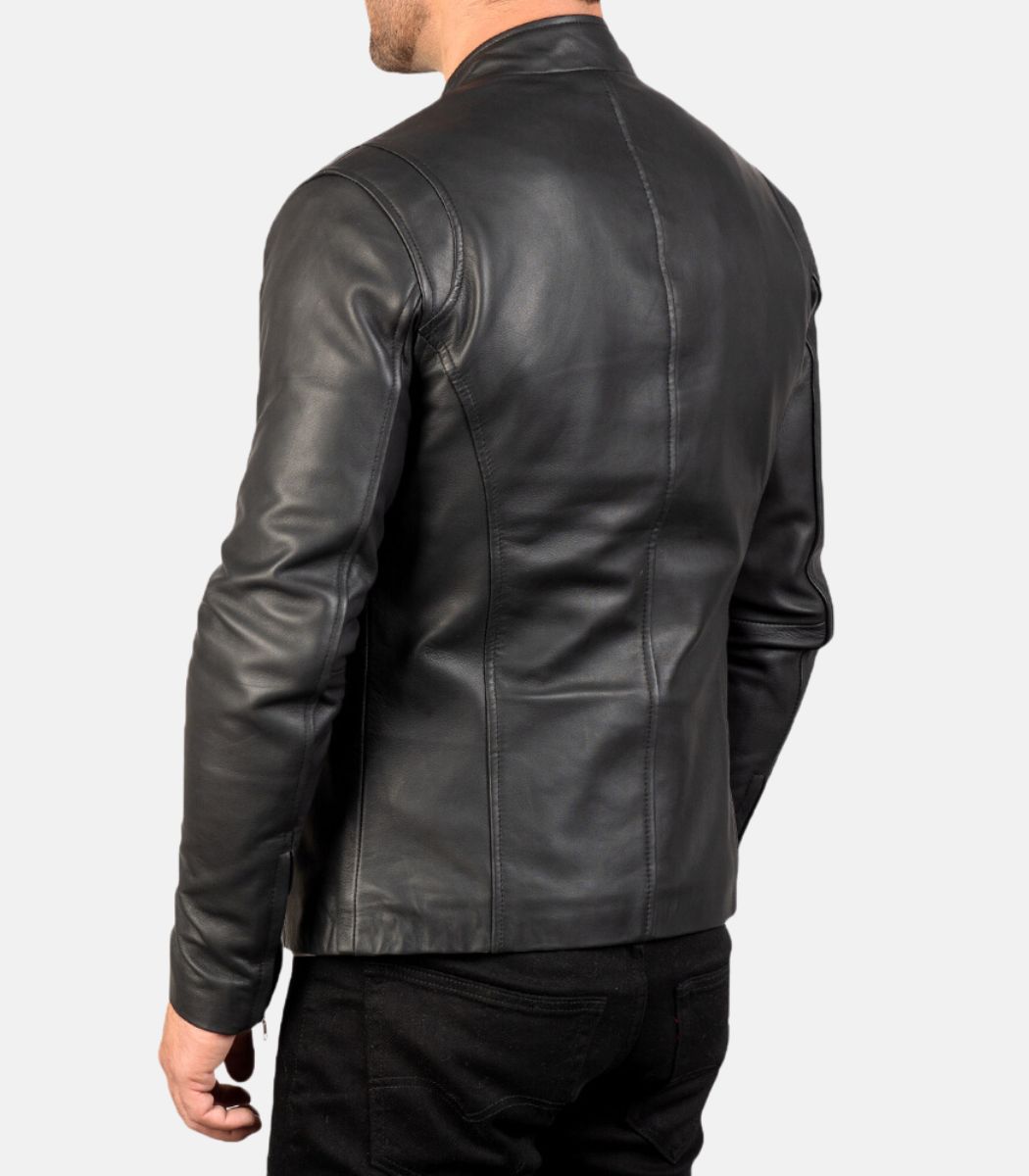 black bike leather jackets for men