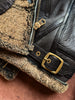 Men b3 shearling leather aviator jacket