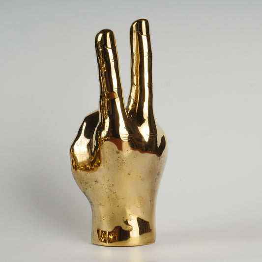 Brass Home Decor Peace Victory Hand Sign