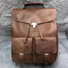 Crazy horse leather laptop backpack