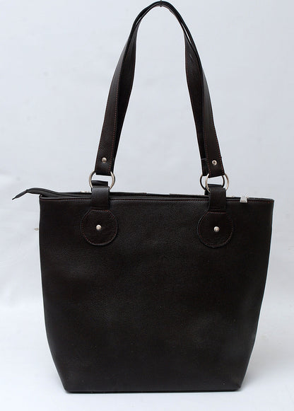 Black White Large Cowhide Tote Purse