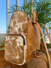 Cowhide Backpack With Tooled Leather