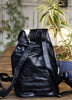 Black White Cowhide Travel Backpack