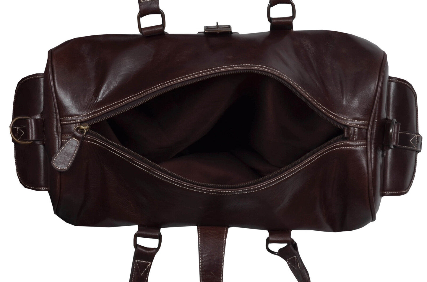 Brown Holdall Bag Weekend Travel Duffle Bag