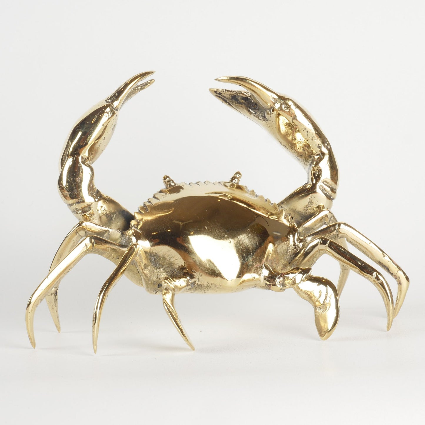 Brass Crab Statue Table Decor