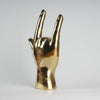 Brass Hand Sign Room Decor