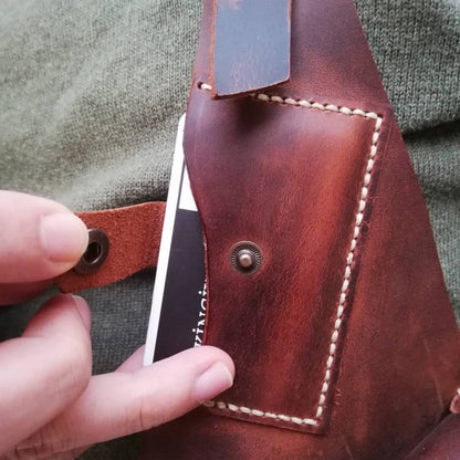 Anti Theft Leather Holster Bag