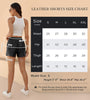 Black Handmade Leather Women's Fashion Shorts