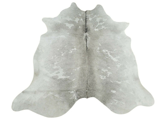 It is a beautiful large cowhide rug. The quality of the material is top rate natural cow skin and all in all you will be very pleased with it. If you are planning to buy a cowhide rug and add to your southwestern boutique or your house in Killarney this grey white is handpicked for soft and non busy pattern. 