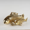 Brass Fish Statue Living Room Table Decor