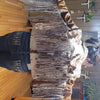 Cowhide Fur Jacket With Fringes