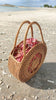 Round Rattan Summer Bag with Star Weave