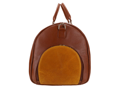 Brown Genuine Leather Duffle Bag