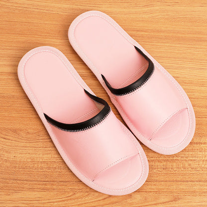 Open Toe Slippers for Women in Genuine Cowhide Leather