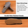 Mule Slippers for Women with Closed Toe Leather Upper