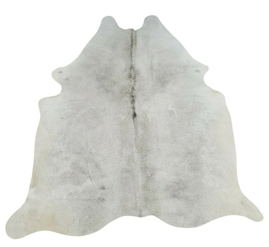 This grey ivory cowhide rug is aesthetic, beautiful and a perfect statement piece for any vintage or trendy modern space, it does not shed or smells. 
