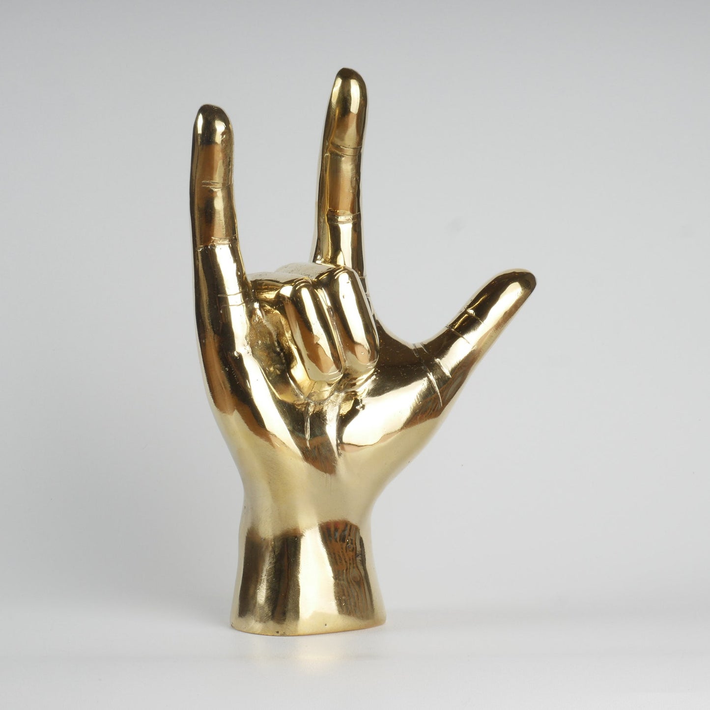 Brass Hand Sign Room Decor