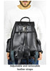 Large Leather Travel Backpack