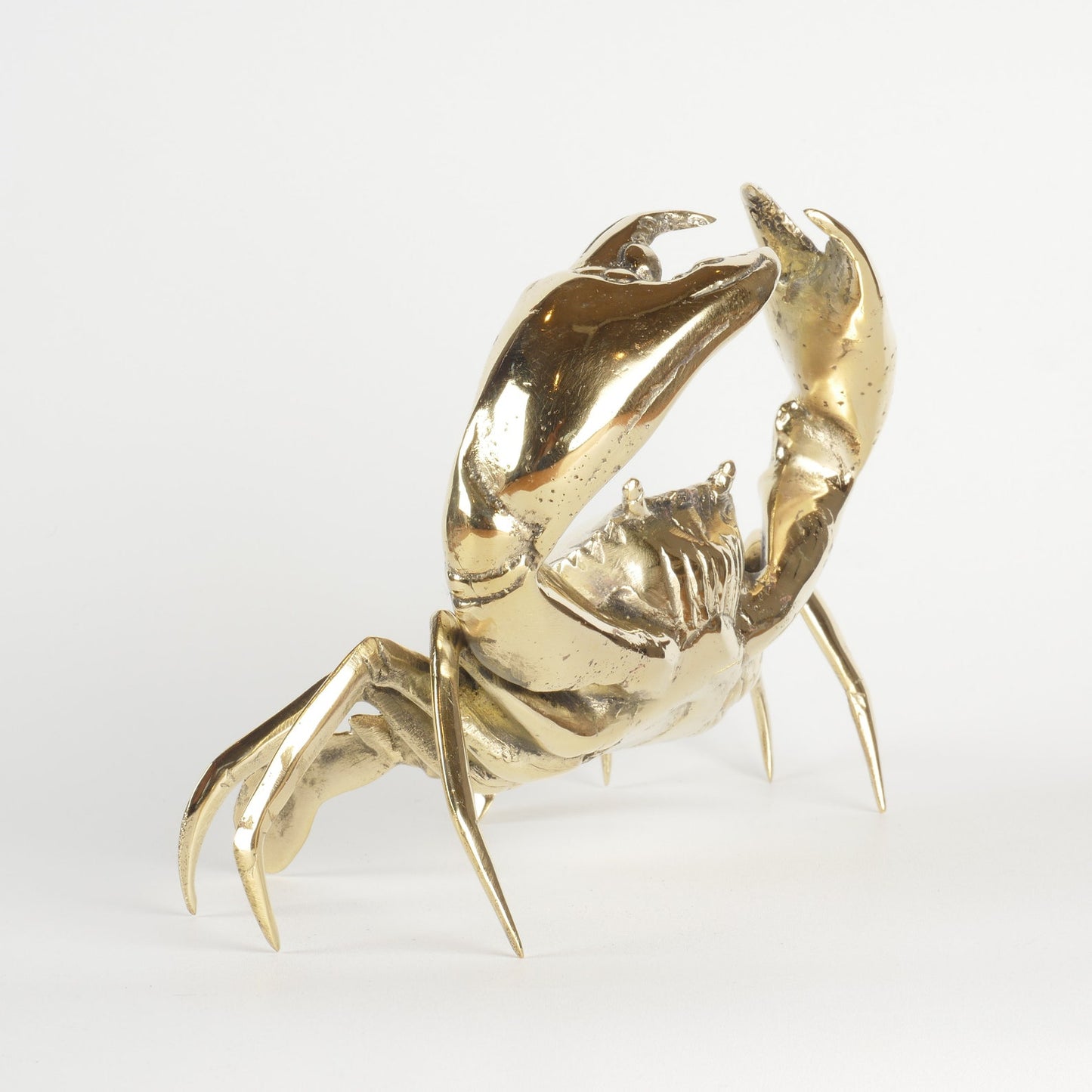 Brass Crab Statue Table Decor