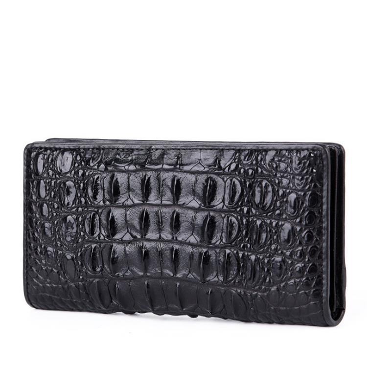 Men’s Genuine Crocodile Long Leather Wallet
