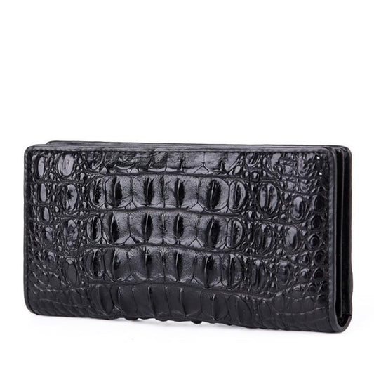 Men’s Genuine Crocodile Long Leather Wallet