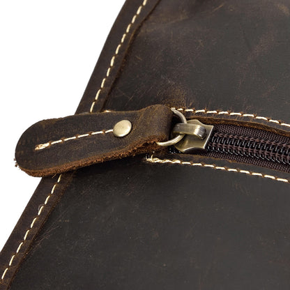 Men’s vintage crazy horse leather business briefcase