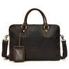 Men’s vintage crazy horse leather business briefcase