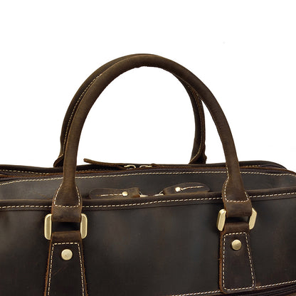 Men’s vintage crazy horse leather business briefcase
