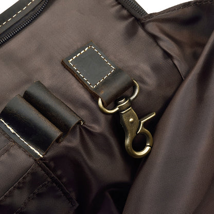 Men’s vintage crazy horse leather business briefcase