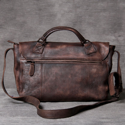 Vintage Genuine Leather Men’s Messenger Bag Crossbody