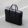 Genuine Leather Briefcase Bag with trolley sleeve