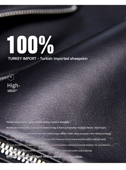 Petite women black slim fit leather jacket