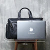 Men’s full grain leather travel duffel bag