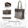 Leather Laptop Tote with Luggage Sleeve