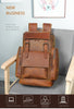 Crazy horse leather travel backpack