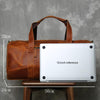 Retro crazy horse leather travel duffel bag