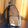 Searching for cowhide diaper bag. 