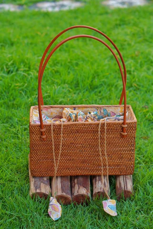 Bali Rattan Summer Handbags