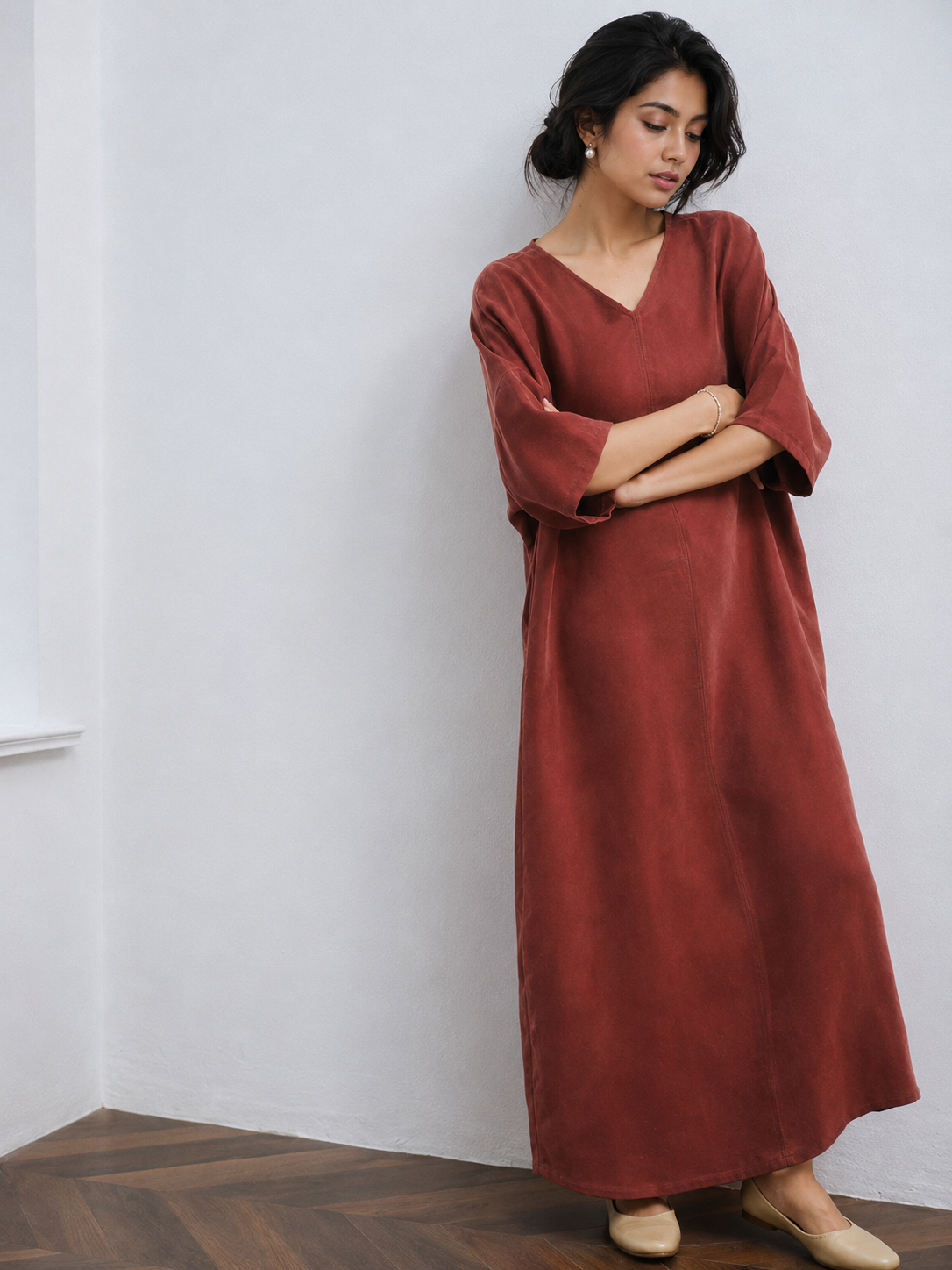 Summer Dresses For Women Loose V Neck Maxi Dress