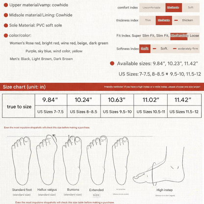 Leather Slippers for Women Cowhide Indoor Soft Sole Non Slip Slides