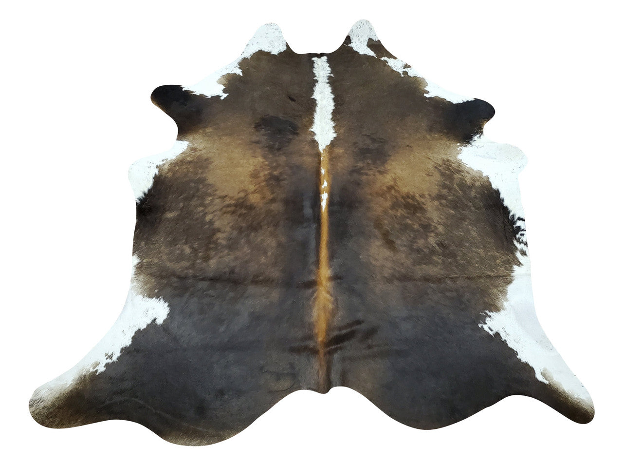 Brown cowhide rug as beautiful as this one needs a home that it will transform into a castle, where long and deep talks can take place and free shipping Canada. 