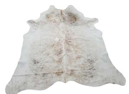 Select from a variety of brindle cowhide rugs, with highly recommended dark grey white