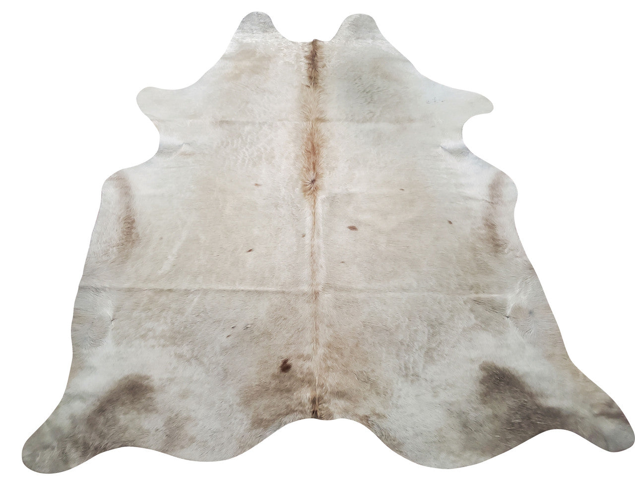 A stunning champagne ivory cowhide rug, feels soft and deep colors perfect for any room, it will be the most beautiful hair on hide you ever purchase. 